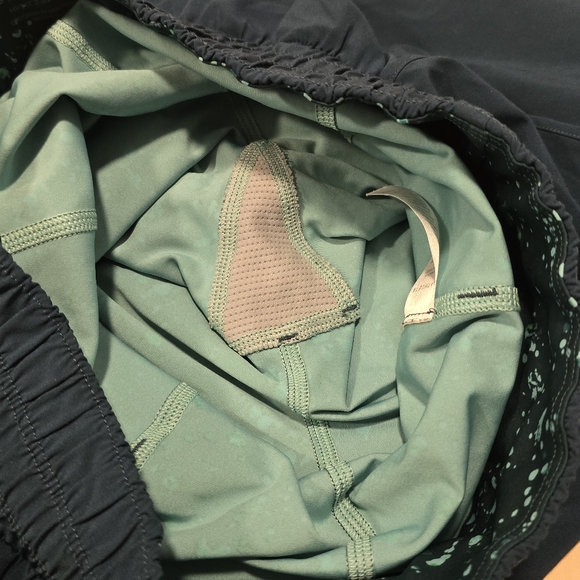 Athleta teal HIIT 2-in-1 short - Picture 6 of 8